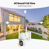 White WI-FI Outdoor Camera（QB24）with 128G SD card