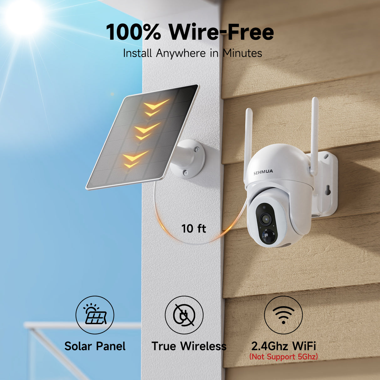 Solar Outdoor WI-FI Camera（QB54）