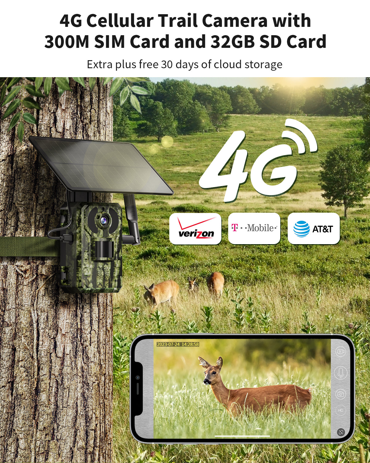 4G LTE 2.7K Live Cellular Trail Camera（RBX-H10）